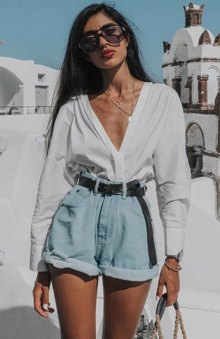 Short tiro alto Short tiro alto