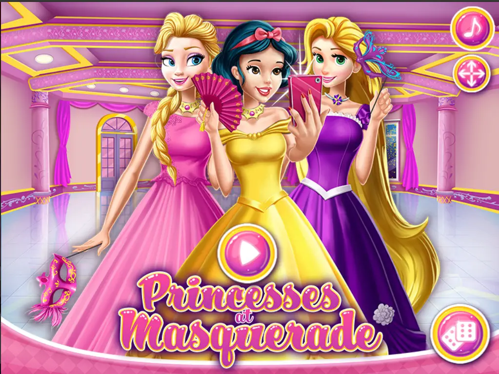 juegos online para ninos princesas baile de mascaras