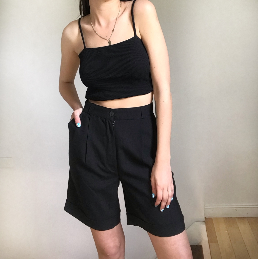 Bermudas mujer negras clearance