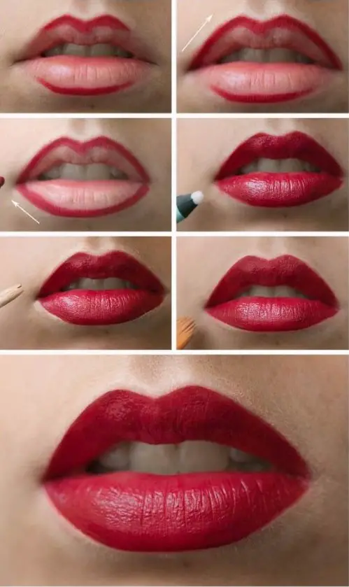 como pintarse los labios