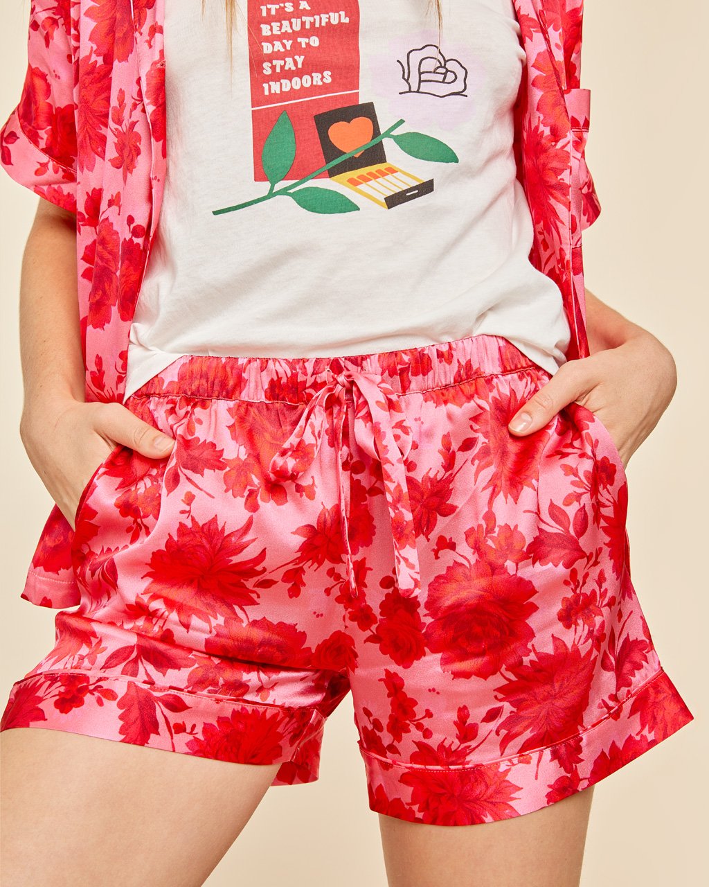 short de seda short de seda