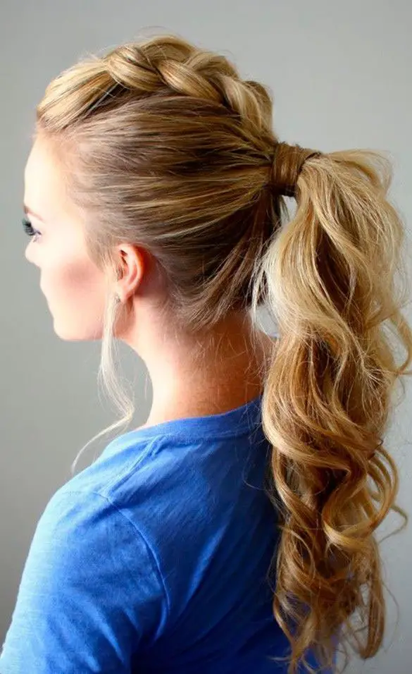 Trenzas con cola de caballo 12