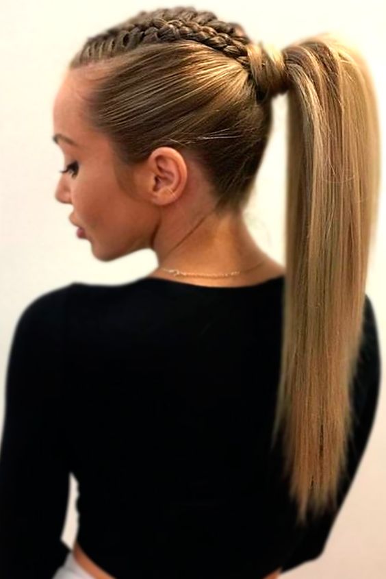 Trenzas con cola de caballo 13