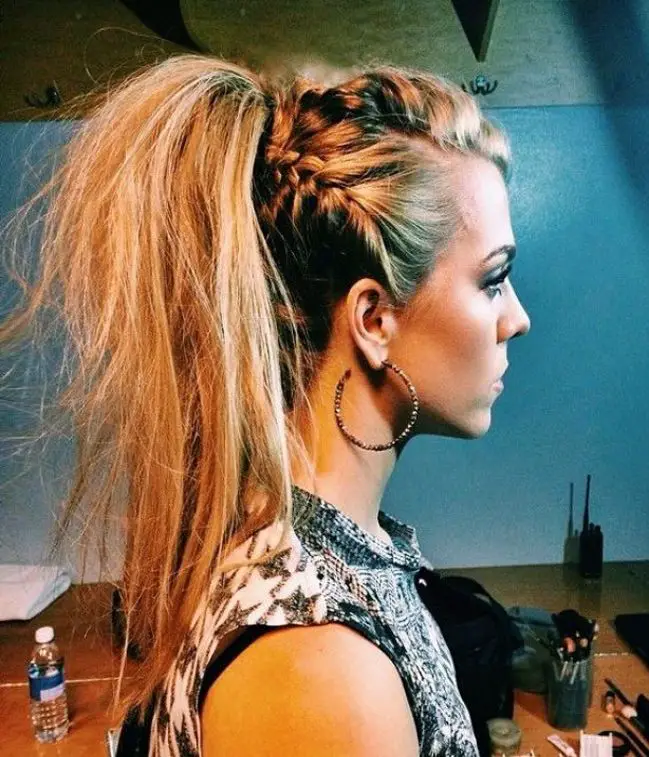 Trenzas con cola de caballo 18