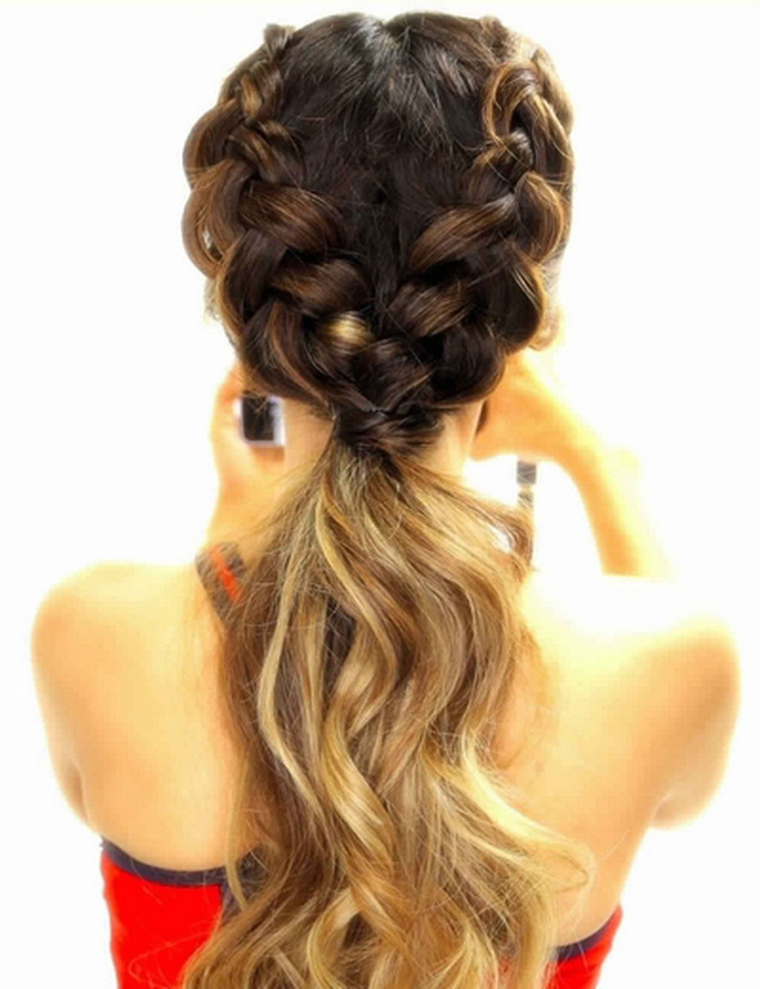 Trenzas con cola de caballo 2