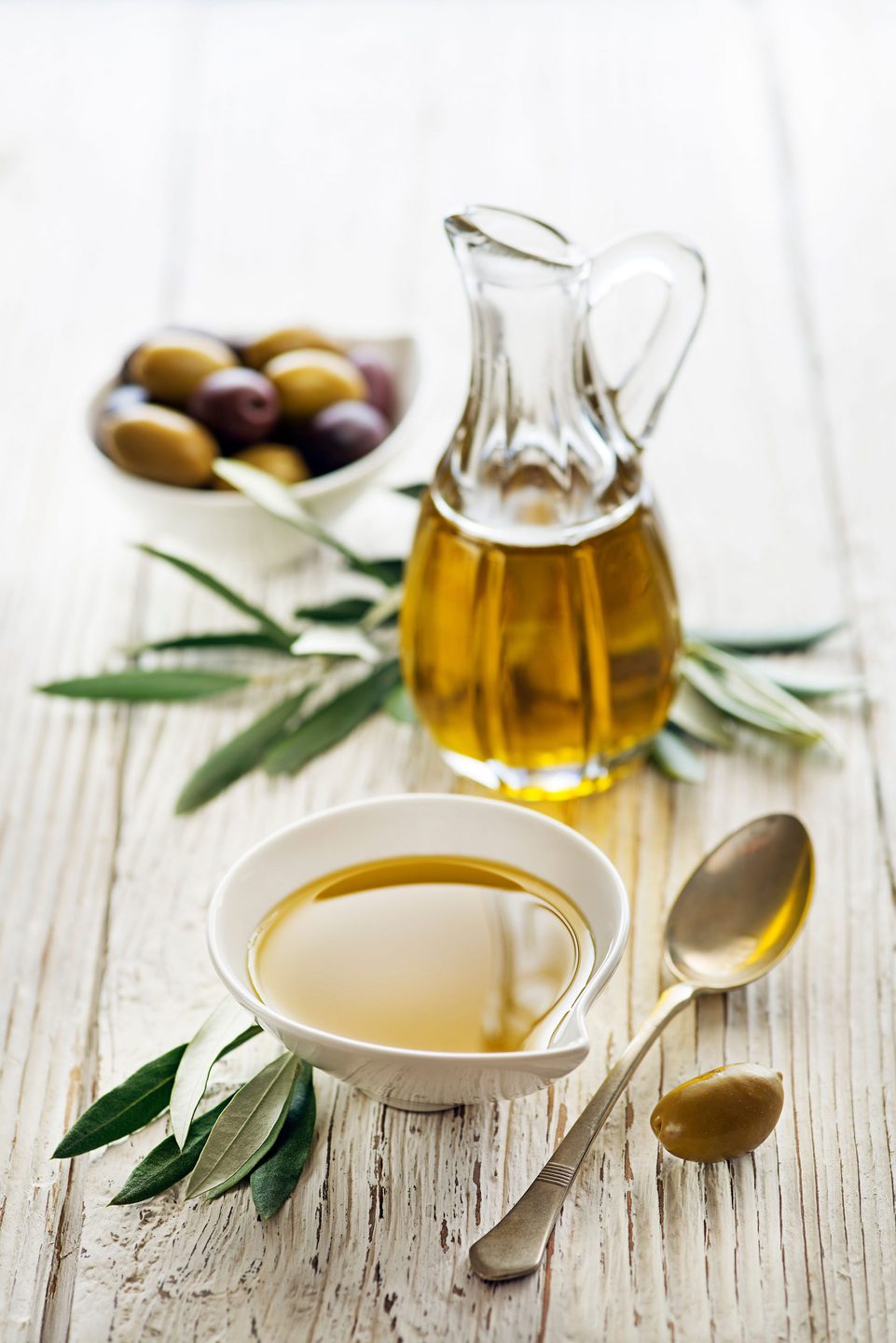 baño de crema de aceite de oliva