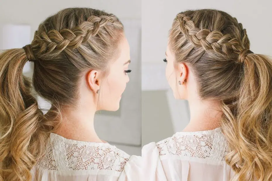 trenzas con cola de caballo