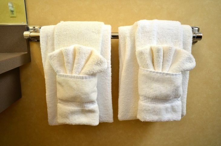 como doblar toallas de mano