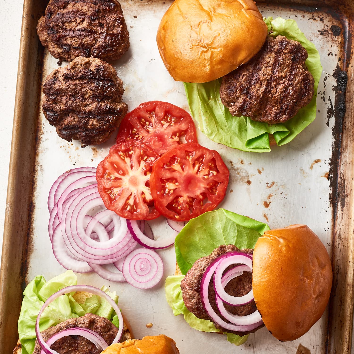 Receta de hamburguesas de carne de res y carne de cerdo