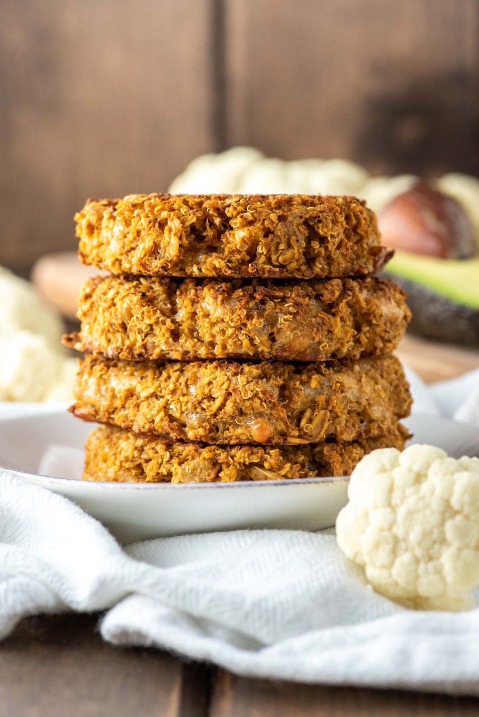 recetas con coliflor hamburguesas con avena