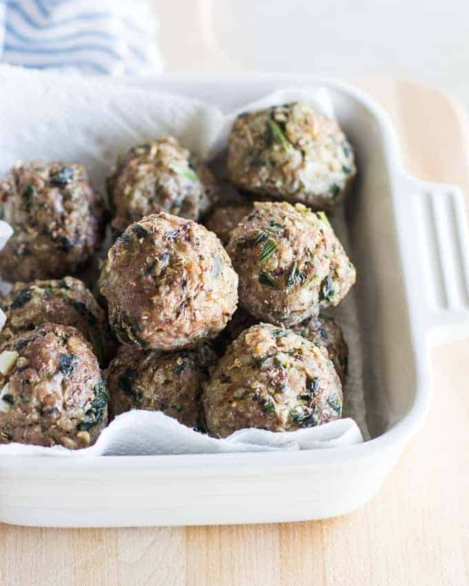 albóndigas de quinoa y champiñones