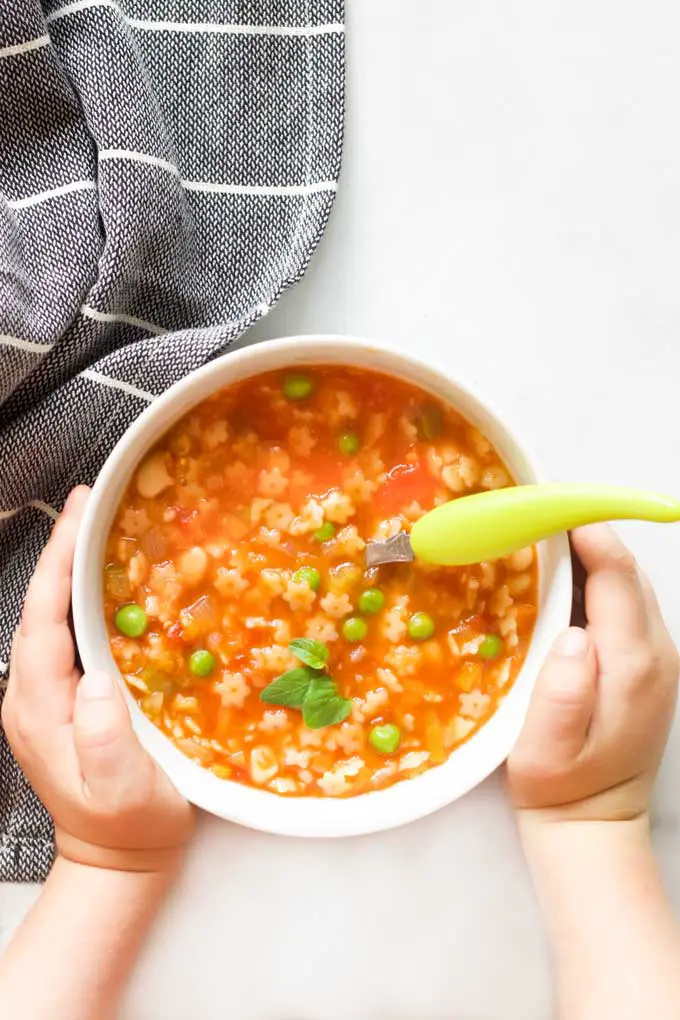 comidas para bebes de 1 ano sopa minestrone