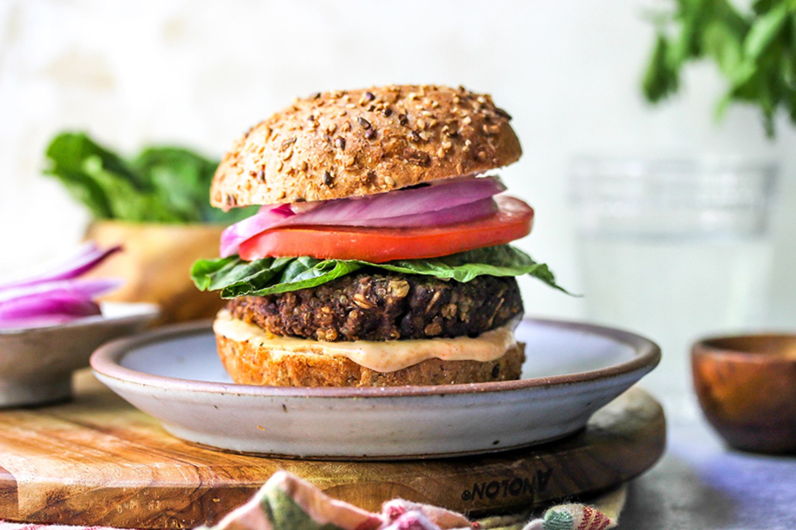 hamburguesas veganas con soja