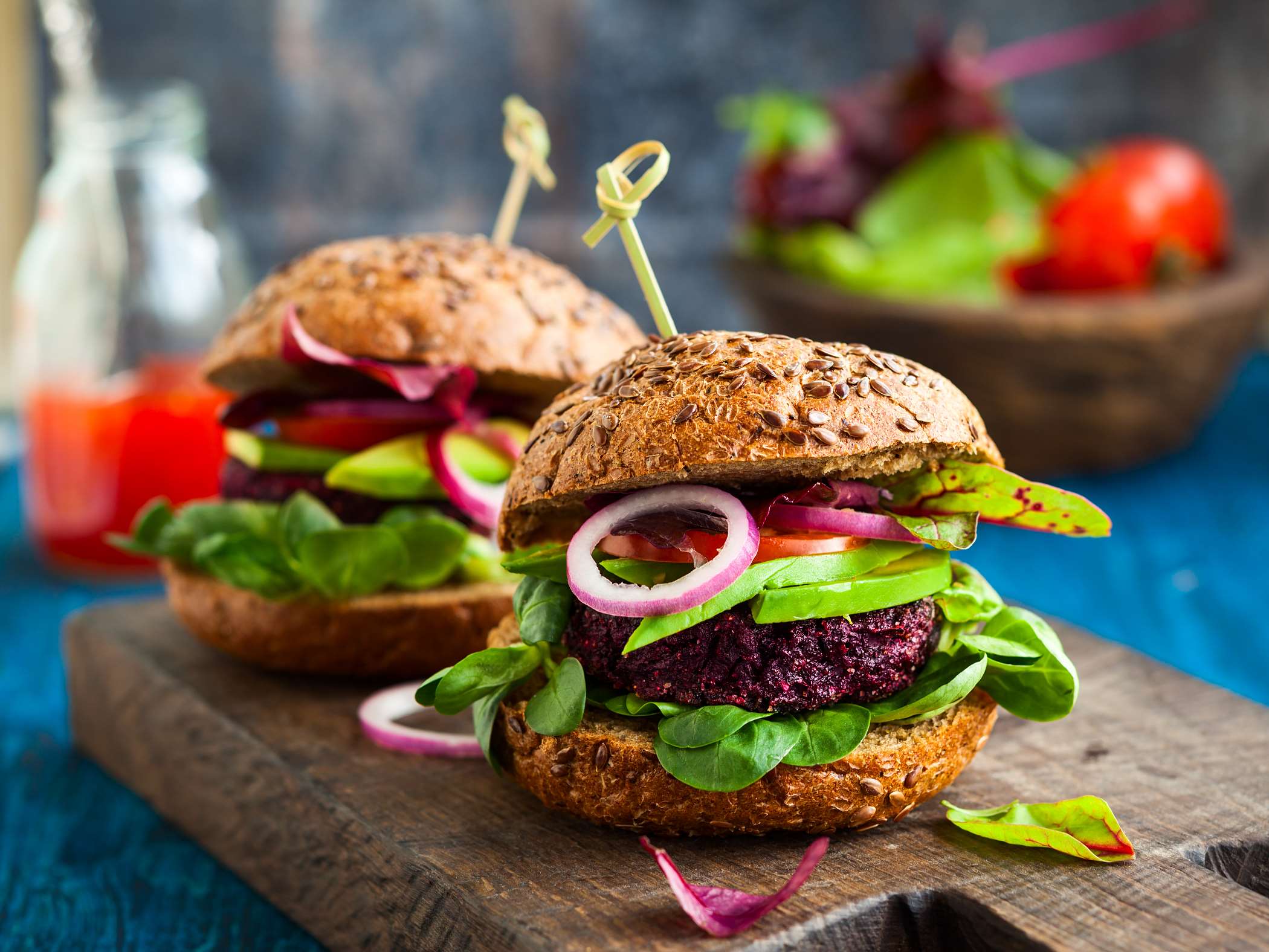 hamburguesas sin gluten de remolacha