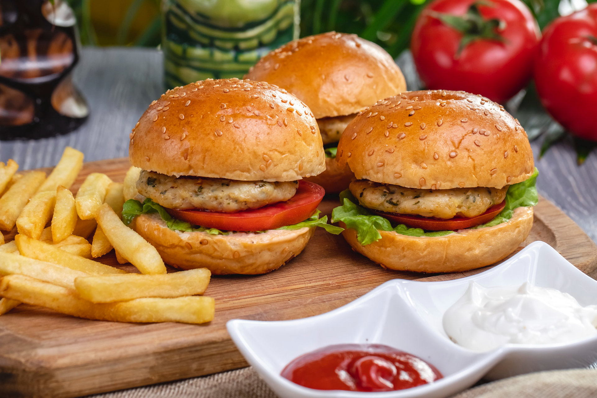 recetas de hamburguesas para ninos de carne de pollo